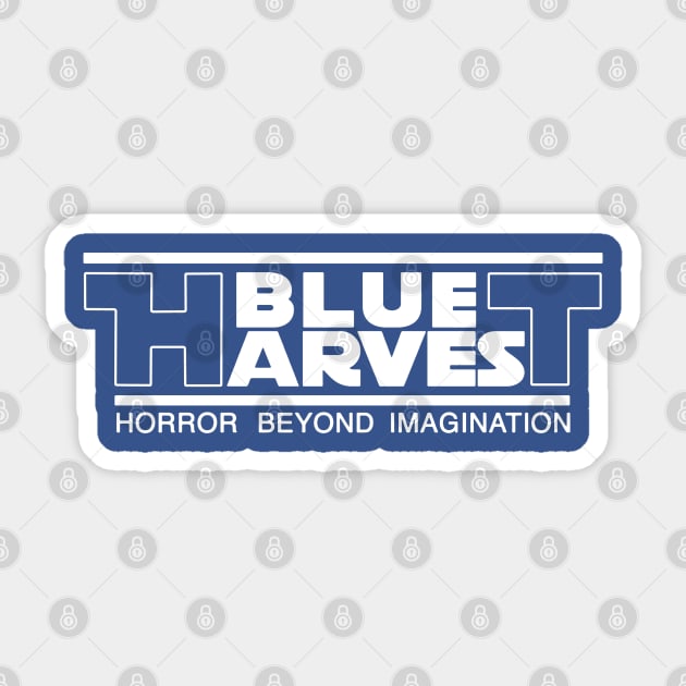 Blue Harvest (white) Sticker by Joada